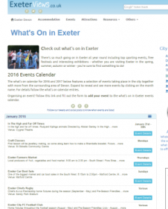 Exeter Events